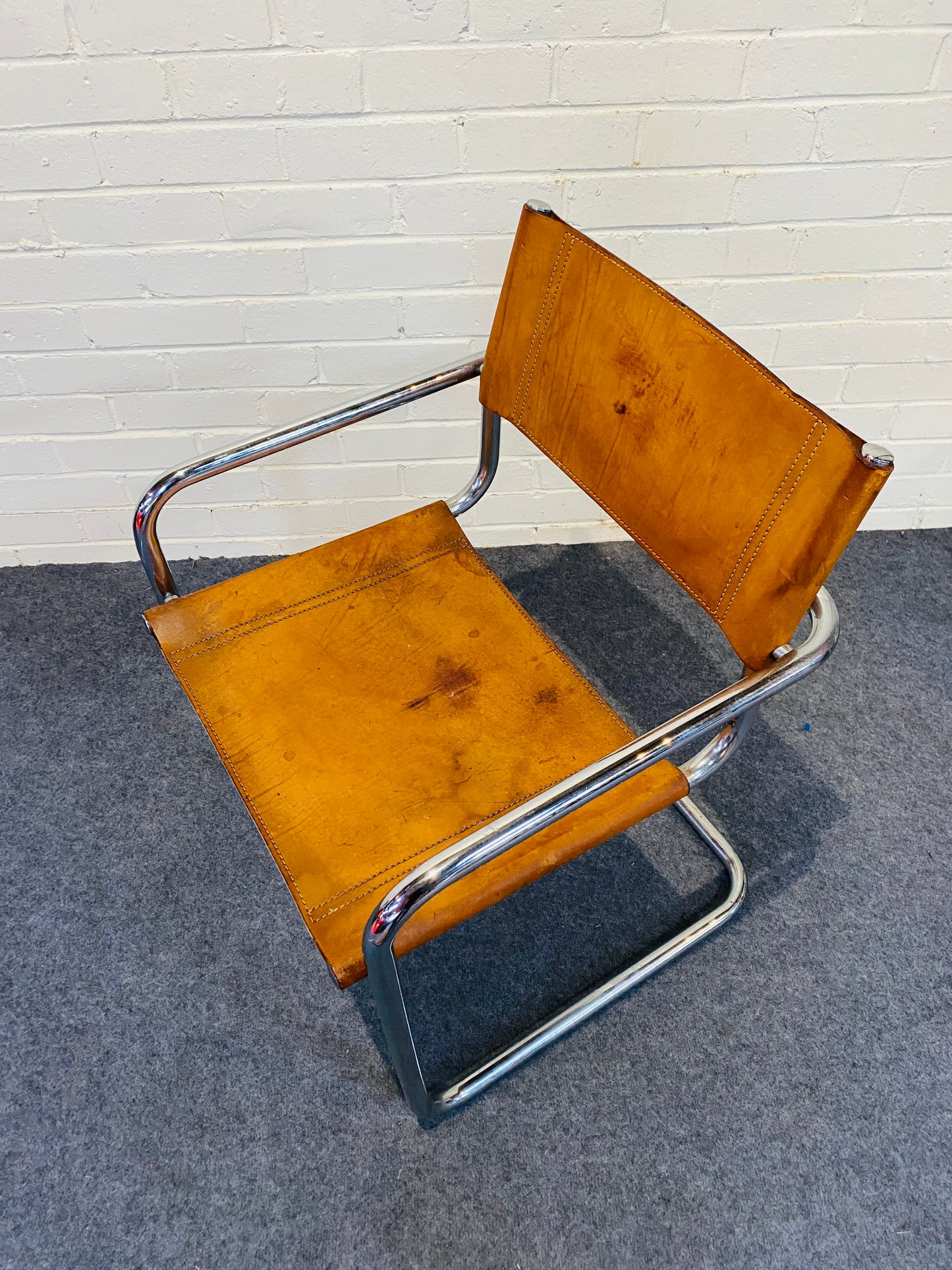 A Fasem Mid Century Tubular Chrome Chair (Marcel Breuer) (reserved Ross - Graven)