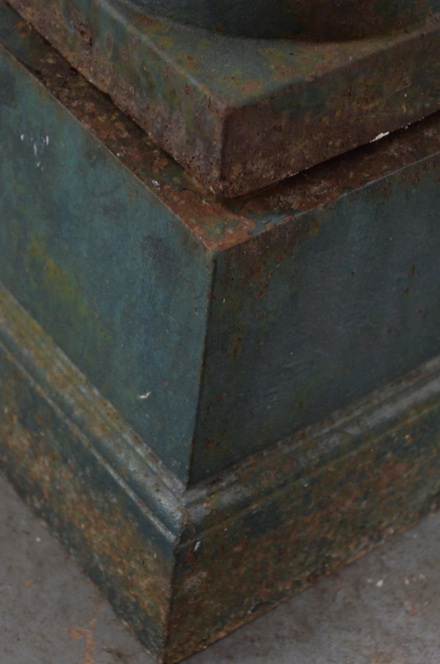 An Antique Urn On Plinth Base