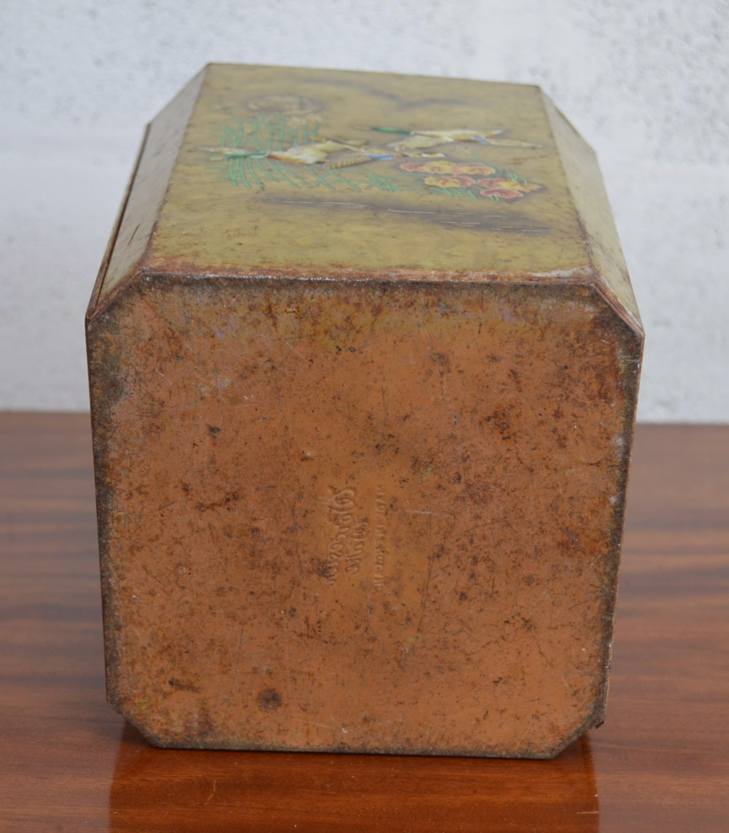 Vintage Metal Waste Paper Bin