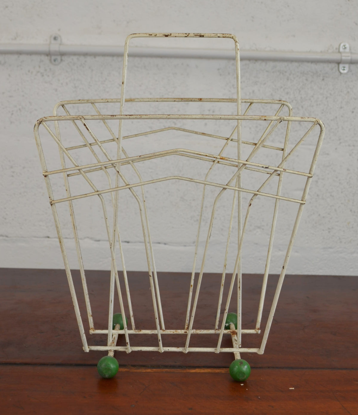 Vintage Atomic Wire Magazine Rack