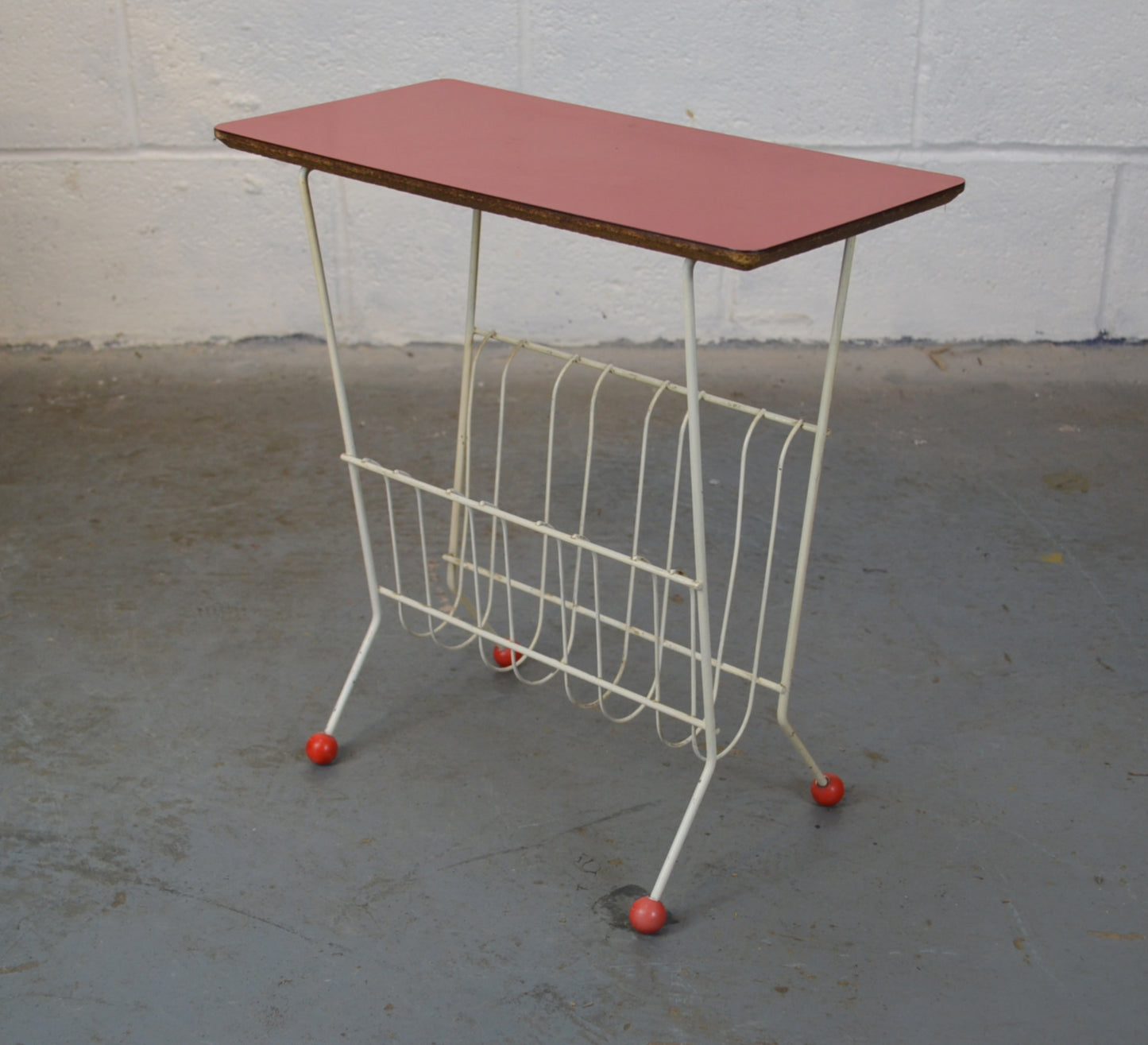 Vintage Atomic Magazine Rack