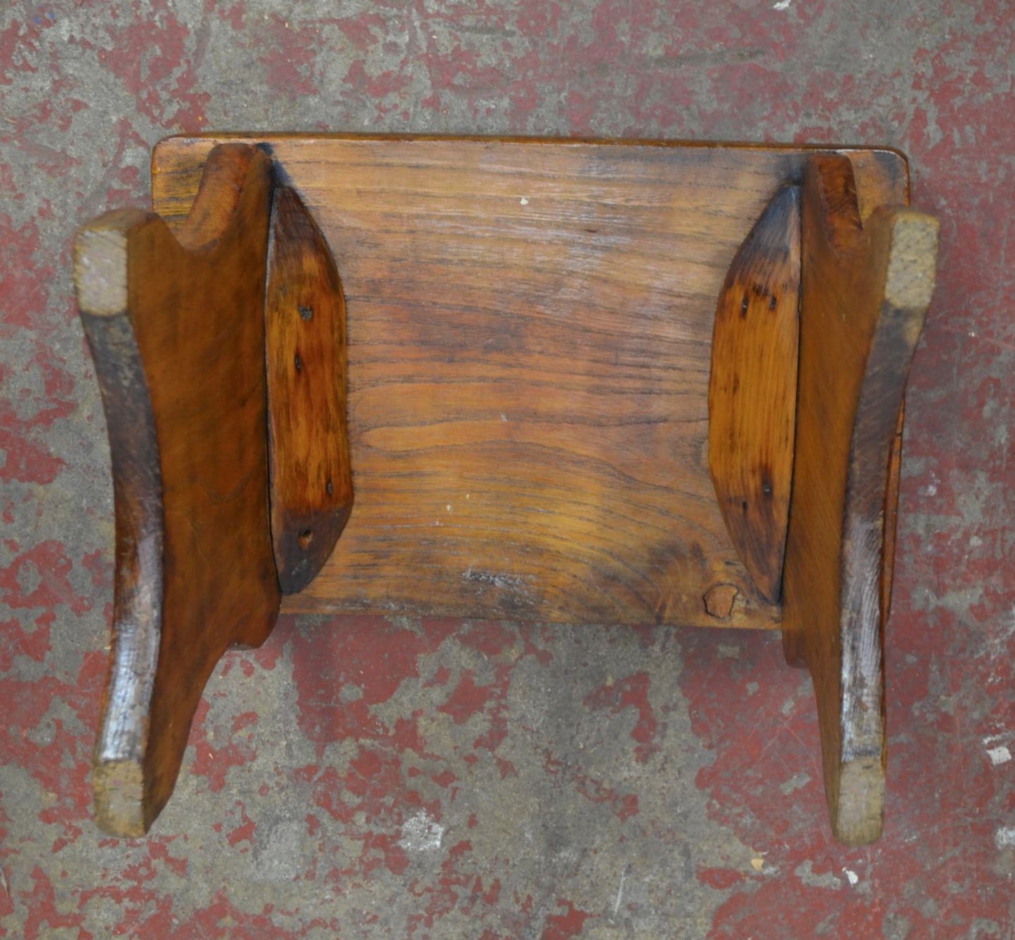 Early 19th Century Rustic Wooden Footstool/Milk Stool