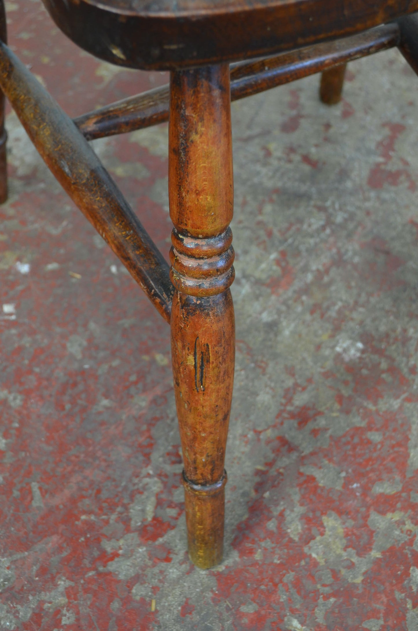 A 19th Century Farmhouse/Country Cottage Spindle Back Chair