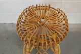 Vintage Bamboo Stool by Albini