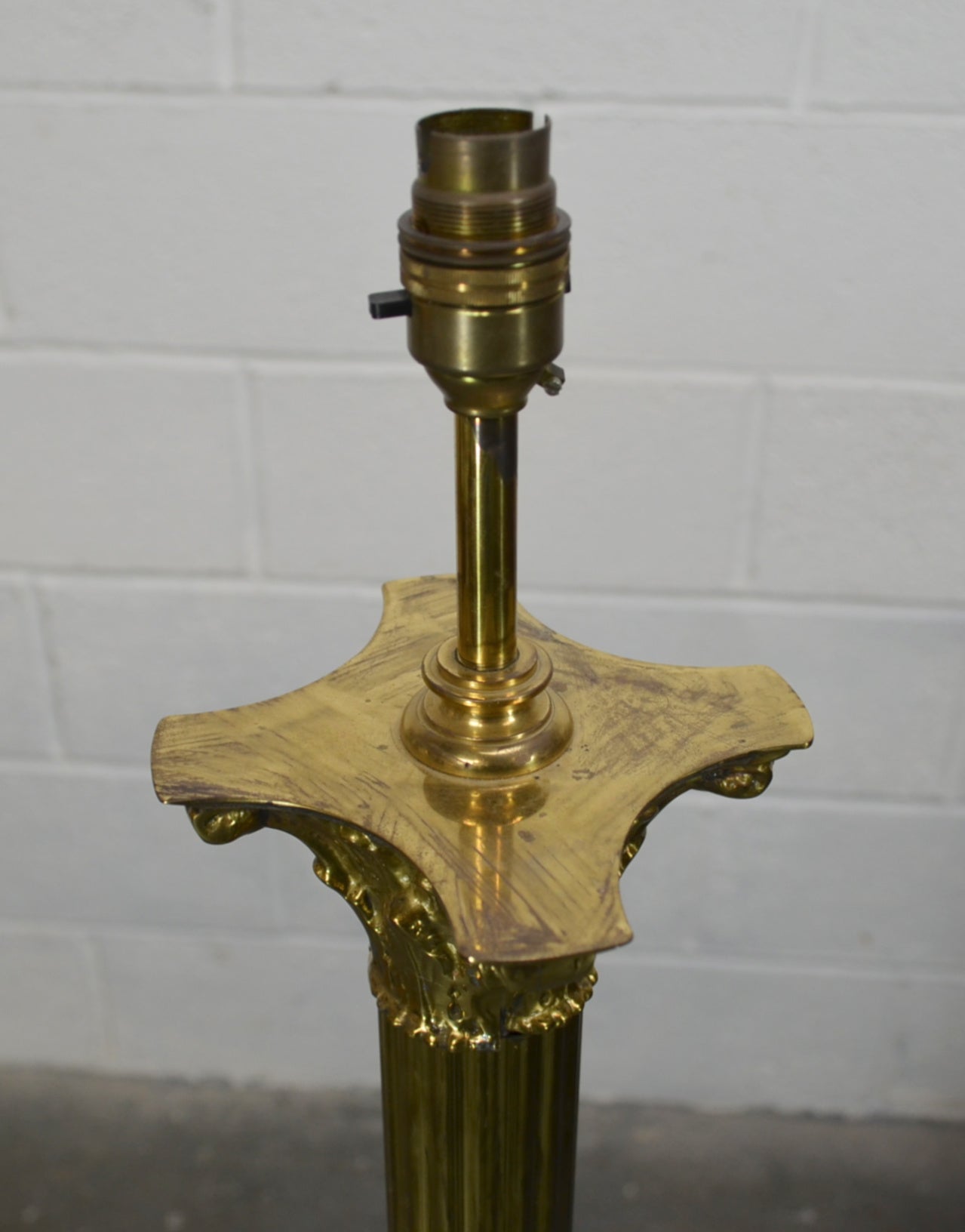 Antique Style Brass Floor Lamp