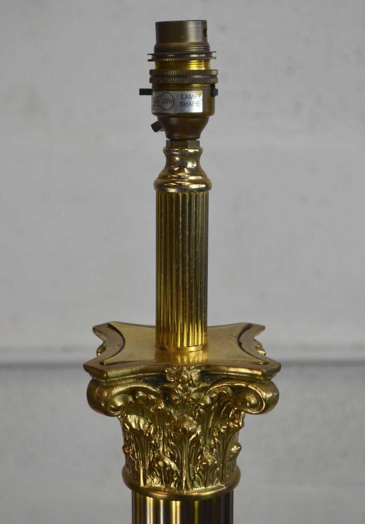Antique Style Brass Floor Lamp