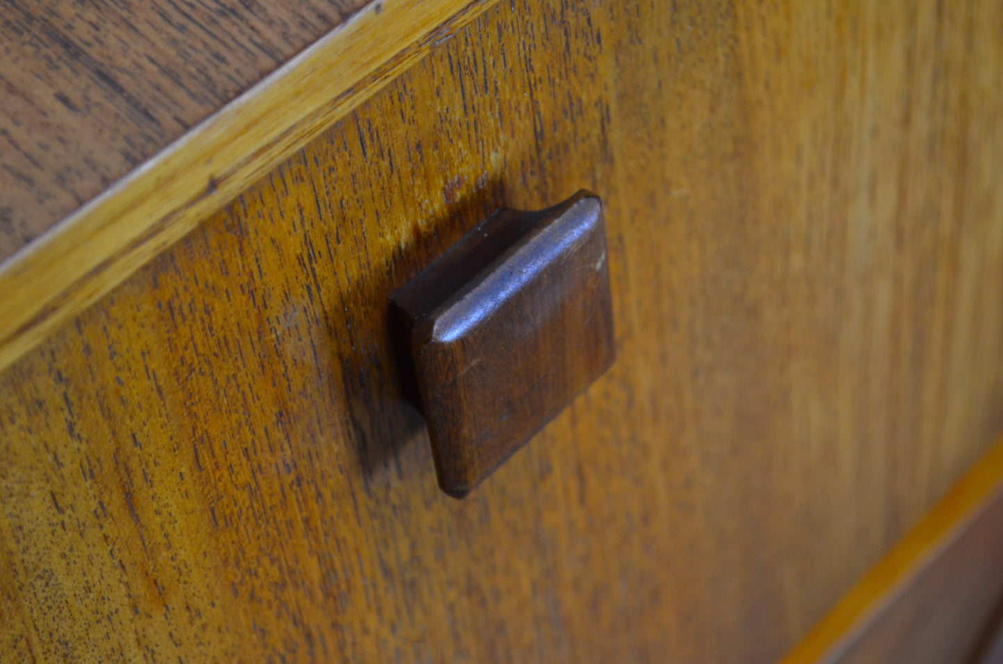 Vintage Mid Century Teak Compact Cocktail Cabinet (thin)