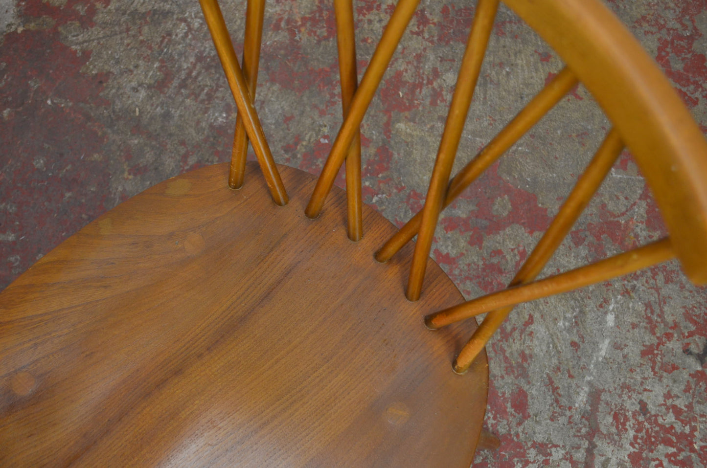 A Set Of Four Vintage Ercol Chiltern Dining Chairs (model 376)
