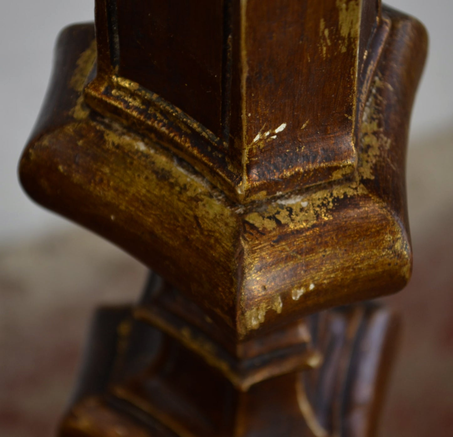 Antique Torchere Converted to Floor Lamp