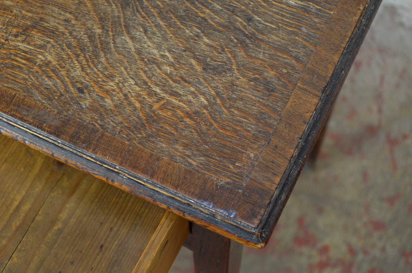 A Late 18th Century George III Oak Side Table/Writing Table
