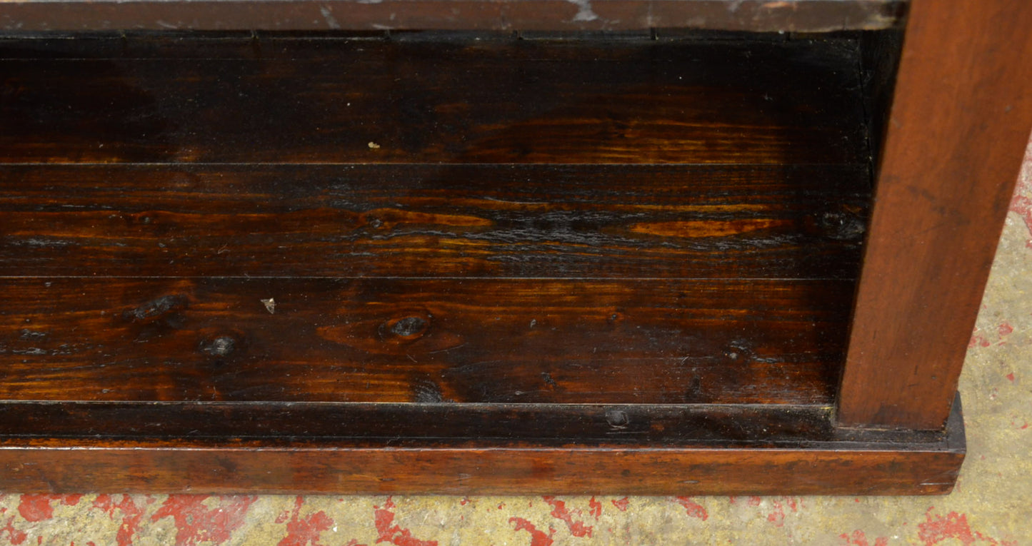 19th Century Open Window Mahogany Bookcase