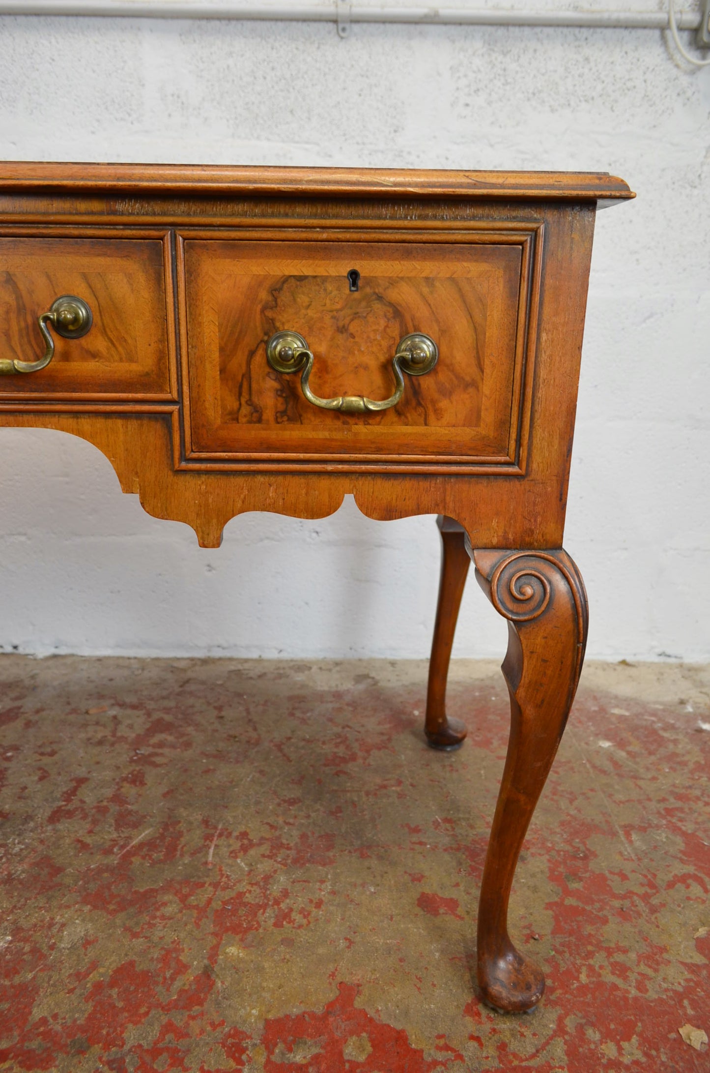 Waring & Gillow - A Queen Anne Revival Walnut Writing Table Desk