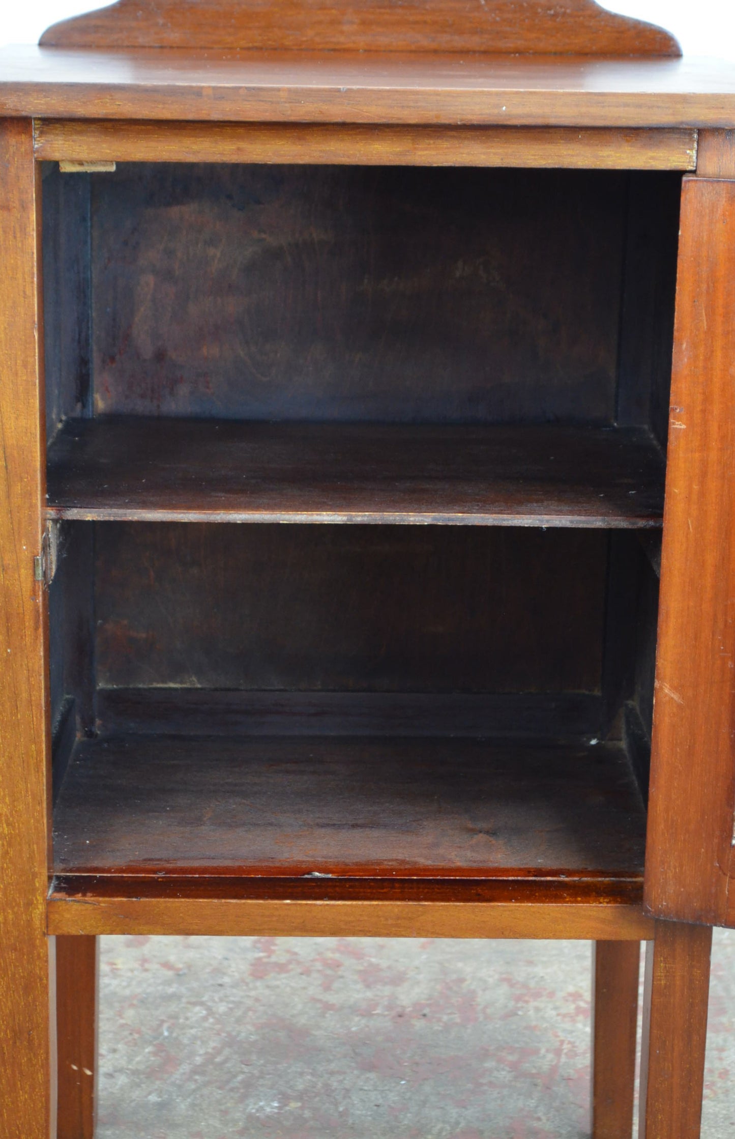 An Edwardian Mahogany Bedside Cabinet