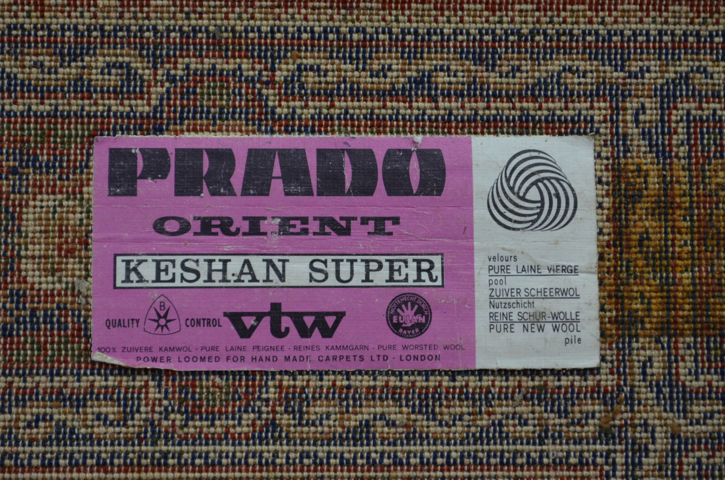 A 20th Century Prado Orient Keshan Super Woolen Rug