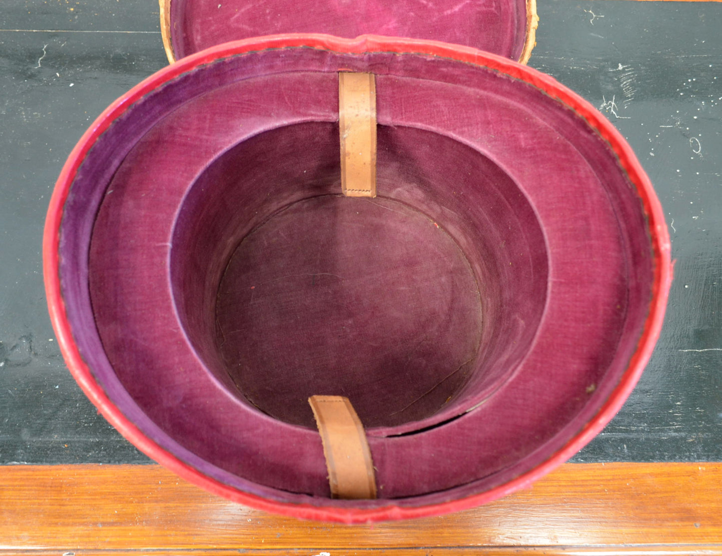 Early 20th Century Leather Hat Box