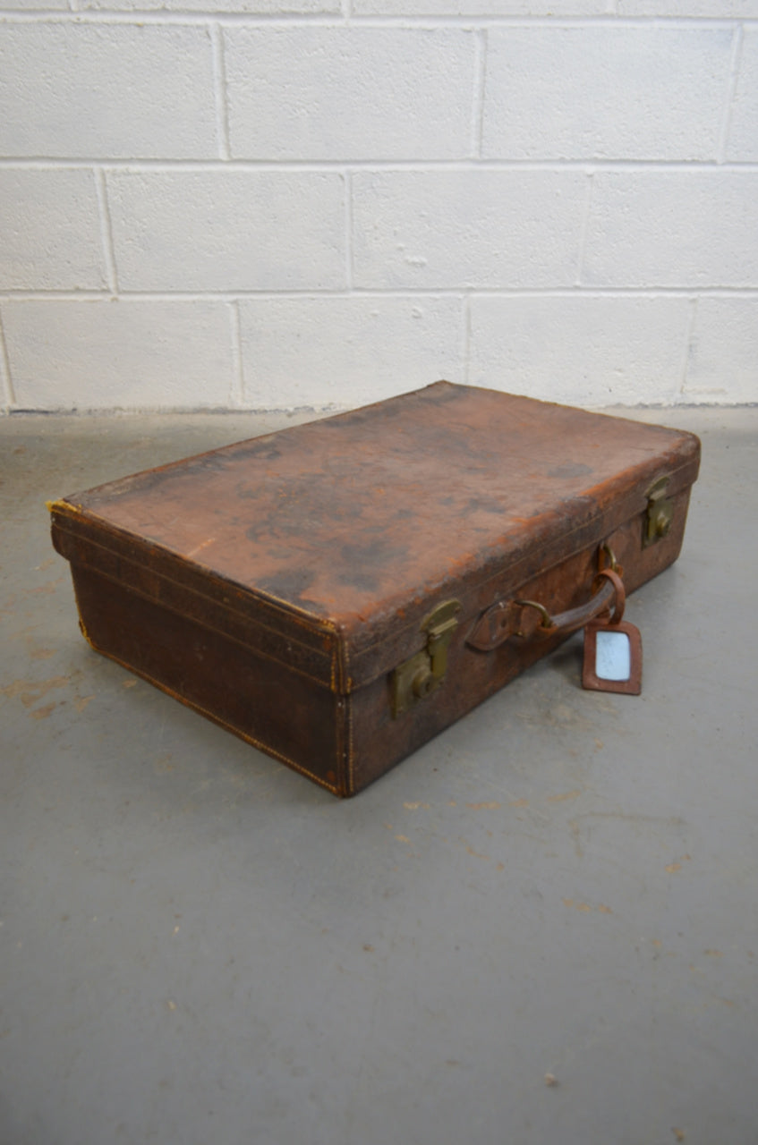 Vintage Leather Suitcase
