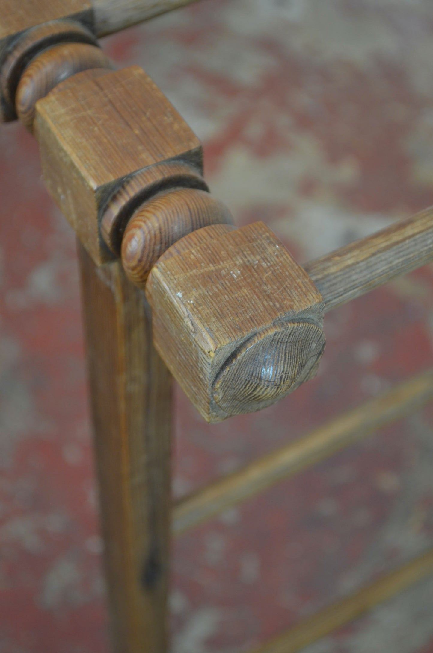 Antique Pine Towel / Clothes Stand Rail
