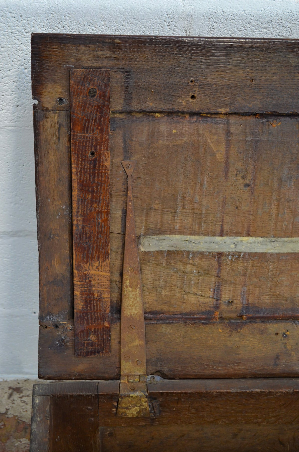 Antique 17th Century Solid Oak Coffer
