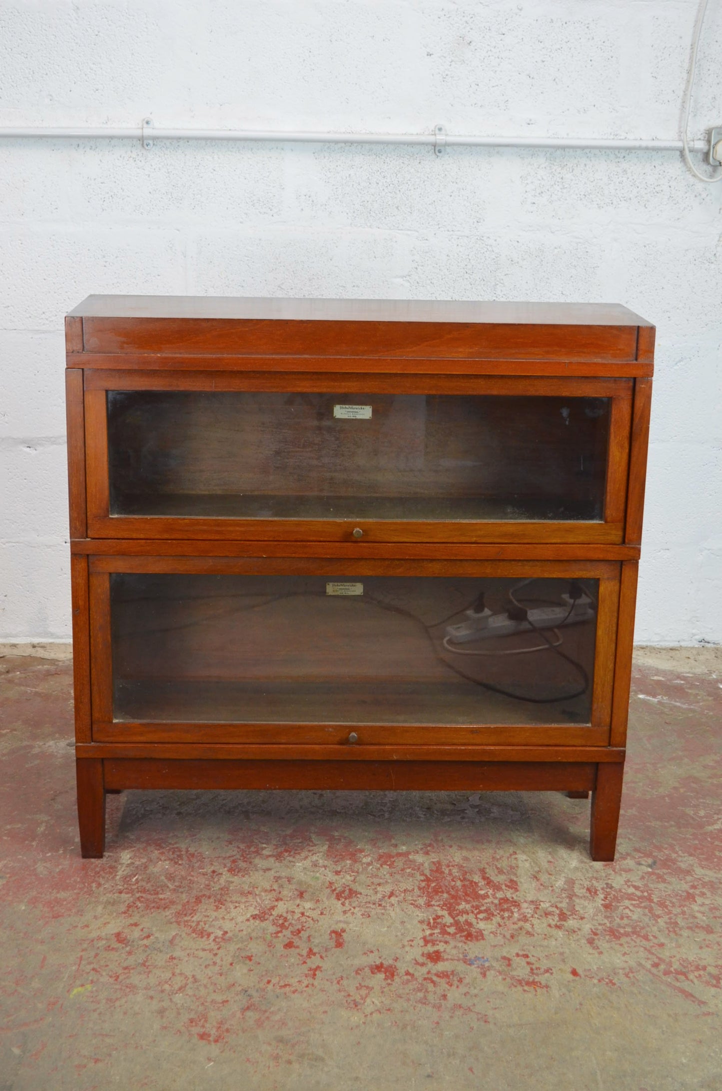 Antique Globe Wernicke Bookcase Two Shelves