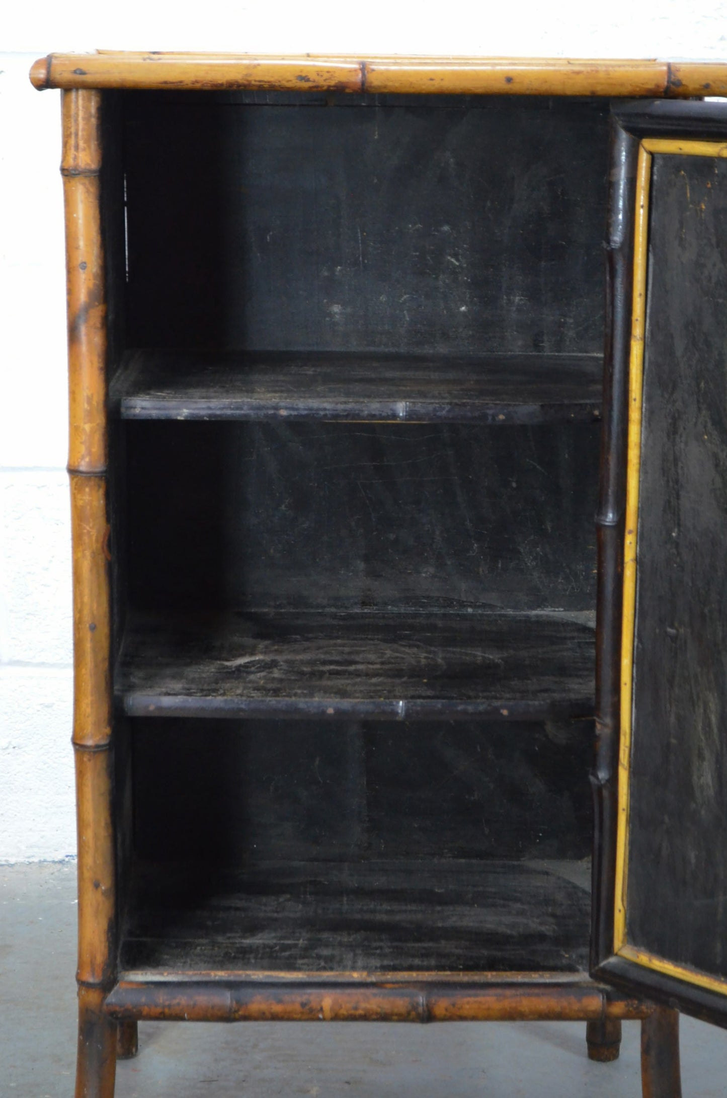 Antique Aesthetic Movement Bamboo Cupboard