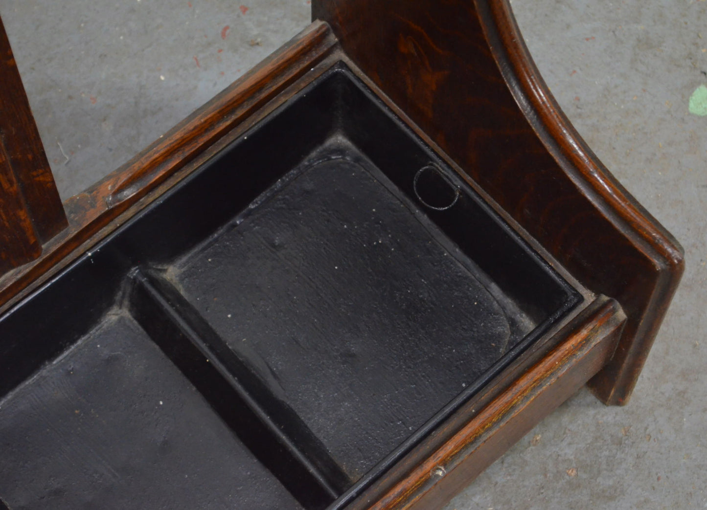 A High Victorian Late 19th Century Oak & Brass Umbrella Stand