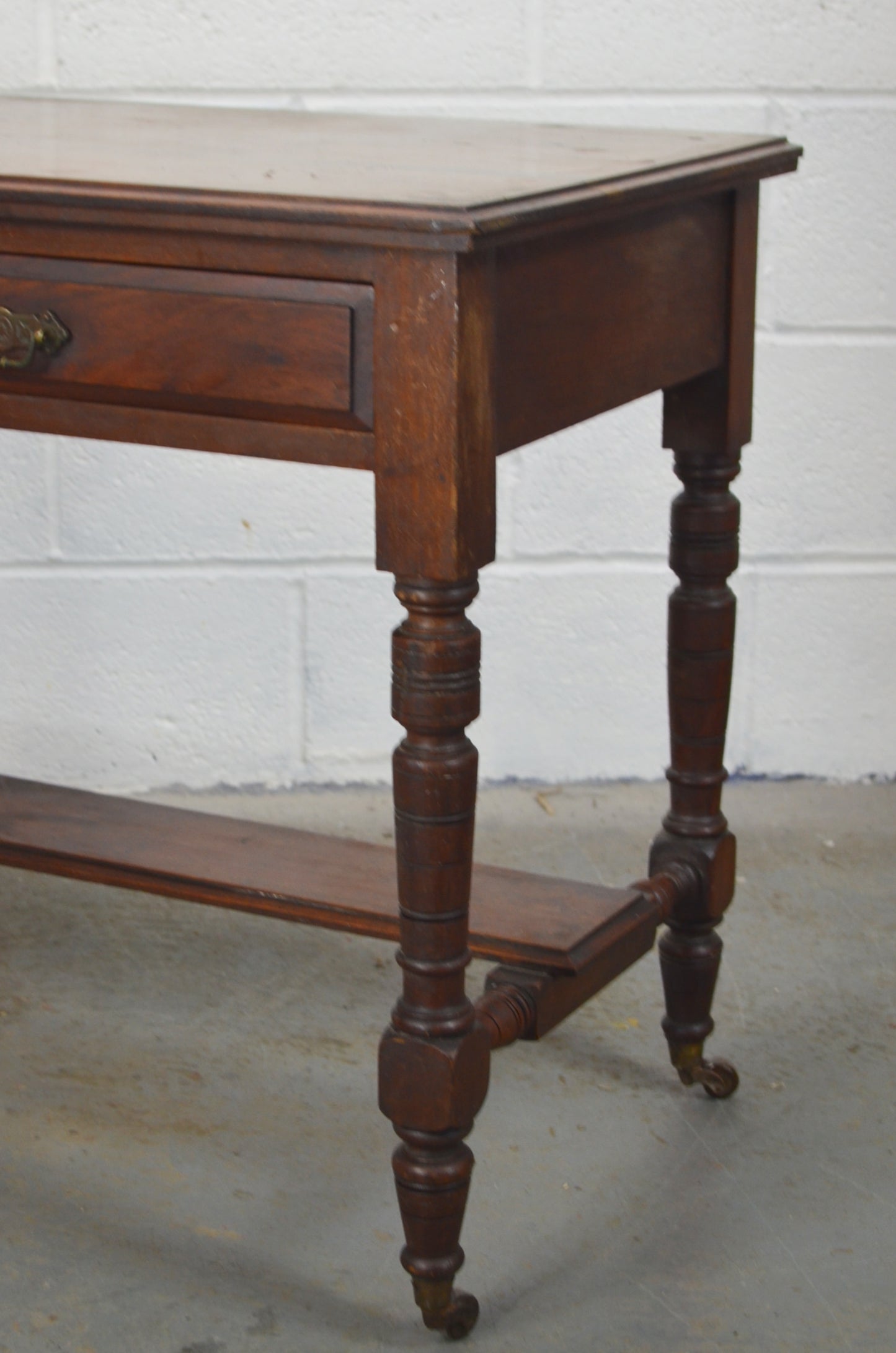 A 19th century Victorian mahogany writing table desk