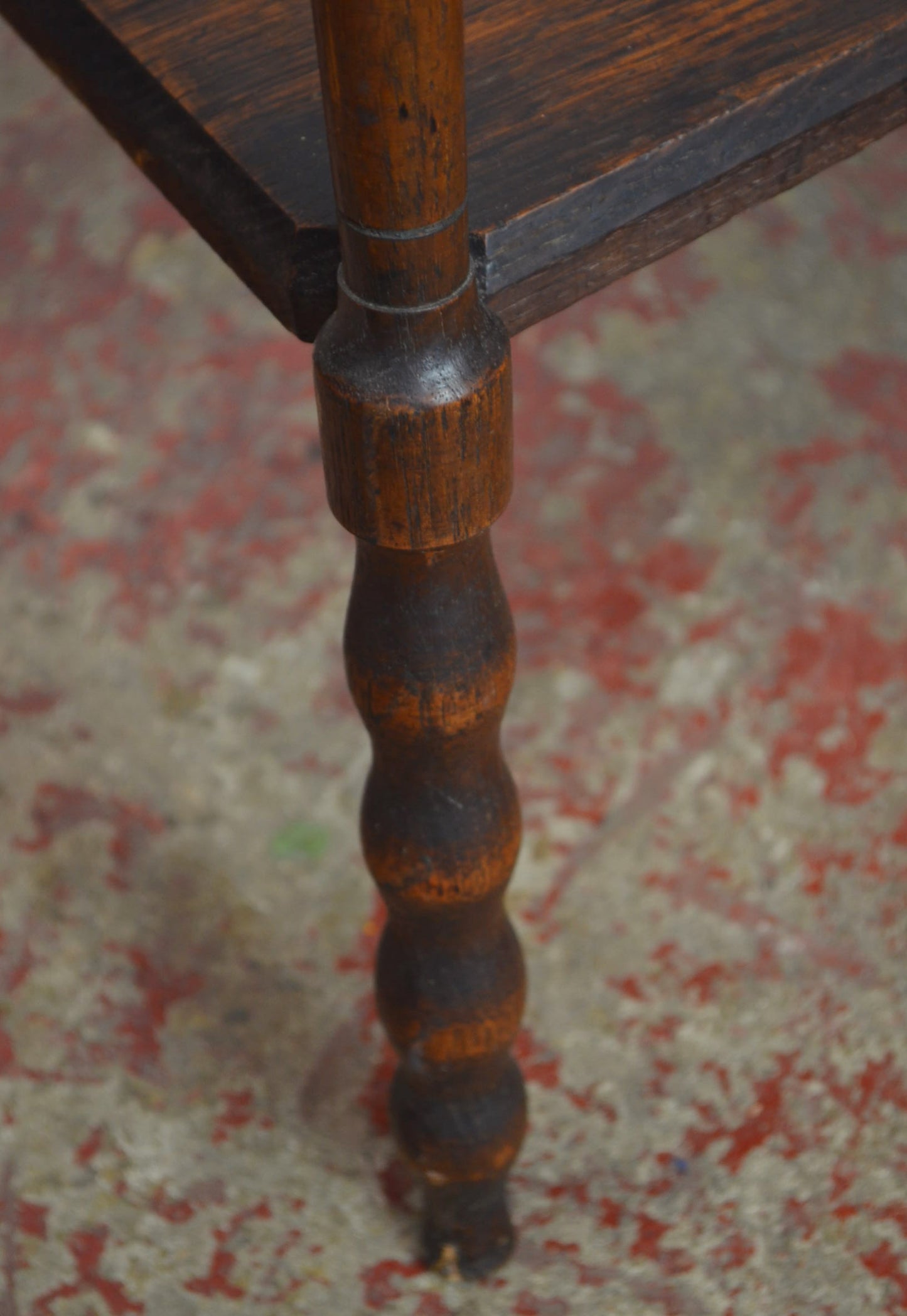 An Antique Oak Octagonal Top Side/Wine Table