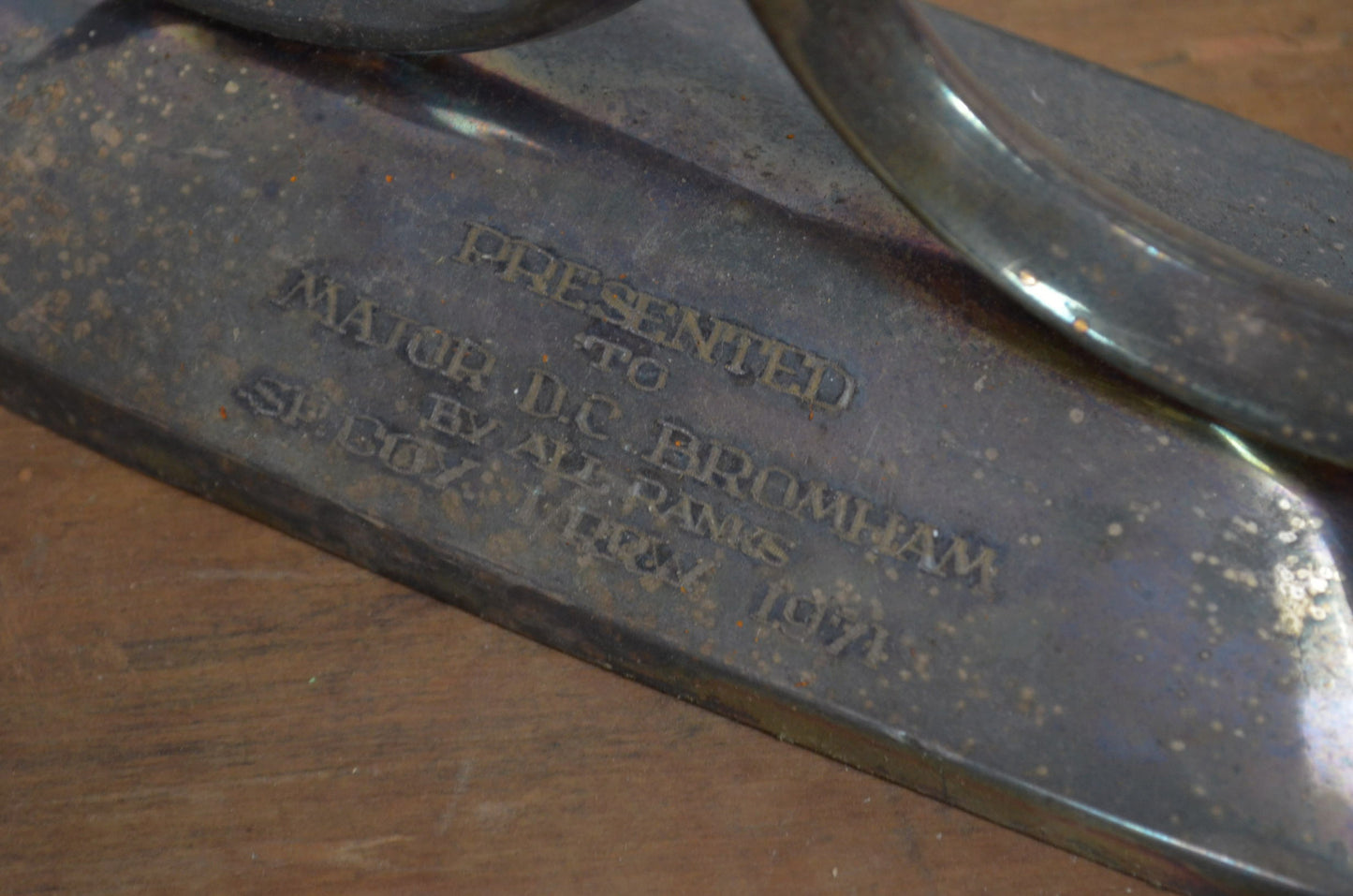 Vintage Pair Of Silver Plate Three Candle Candelabra