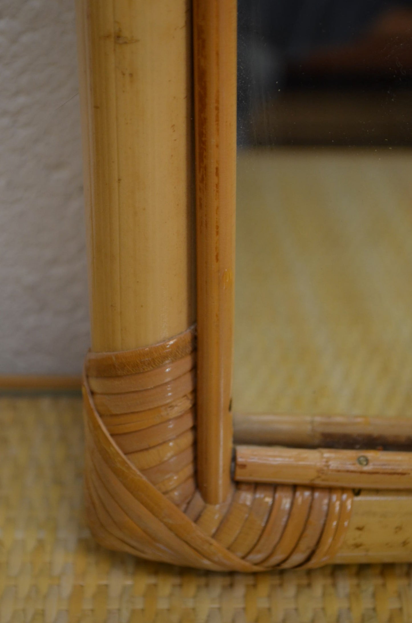 A Mid Century Rattan Bamboo Writing Desk/Dressing Table