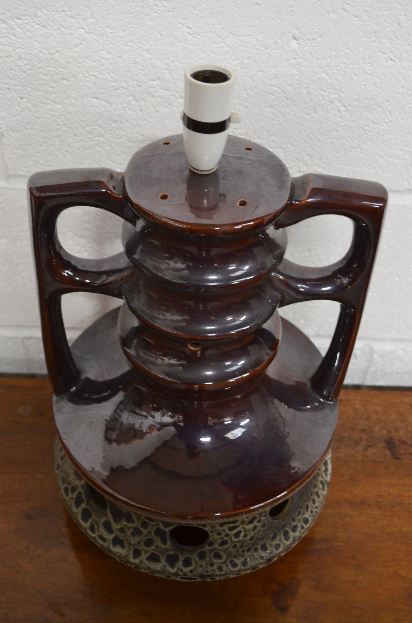 Vintage West German Pottery Lamp