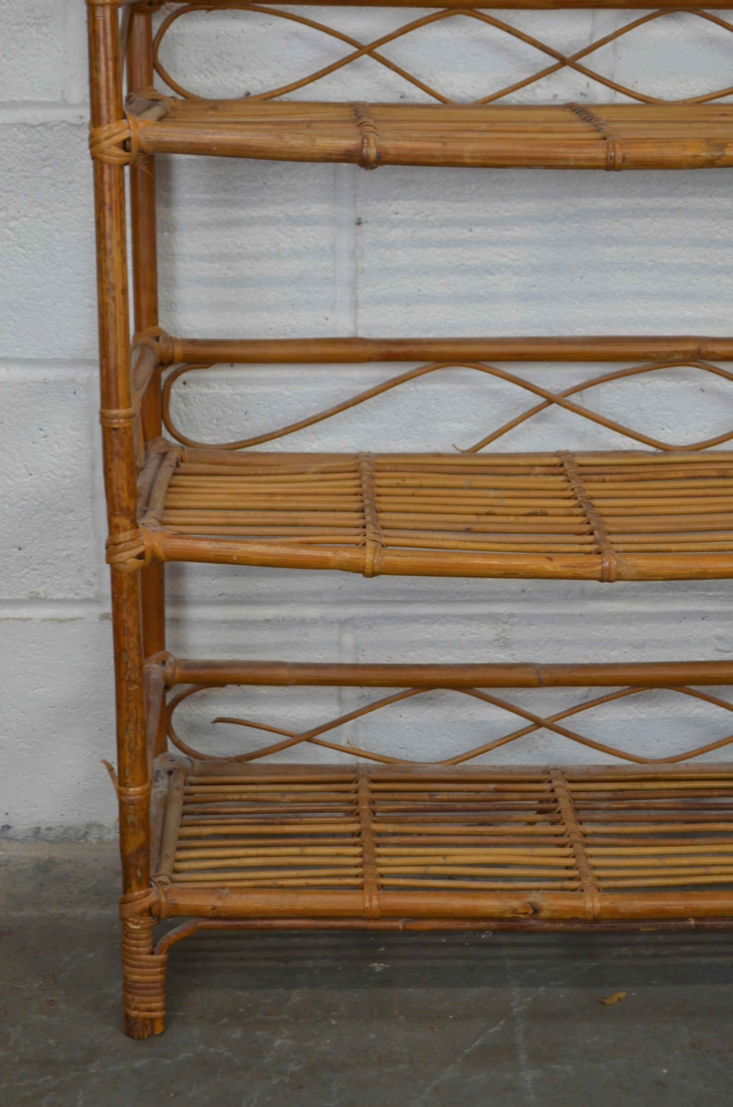 Vintage Bamboo Bookshelf (3)