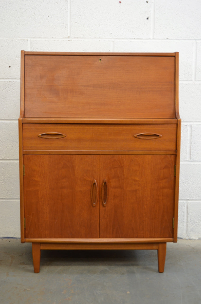 Mid Century Teak Bureau – Alt Interiors