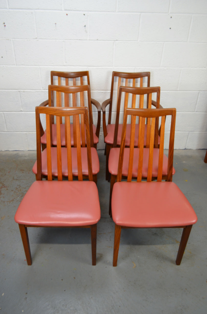 Set Of Six GPlan Dining Table Chairs price includes new upholstery (r