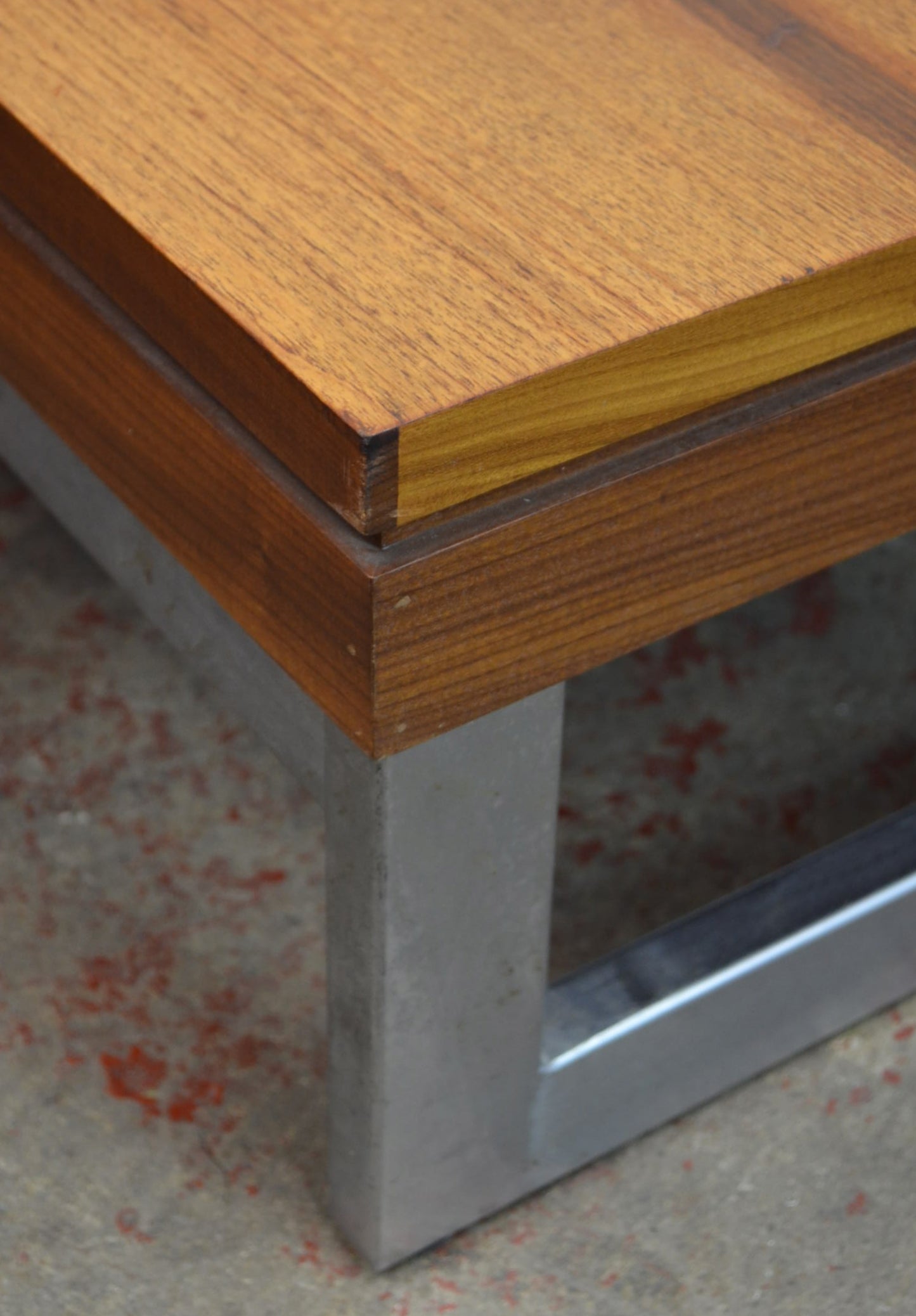 Vintage 1970s Rare Square Coffee Table