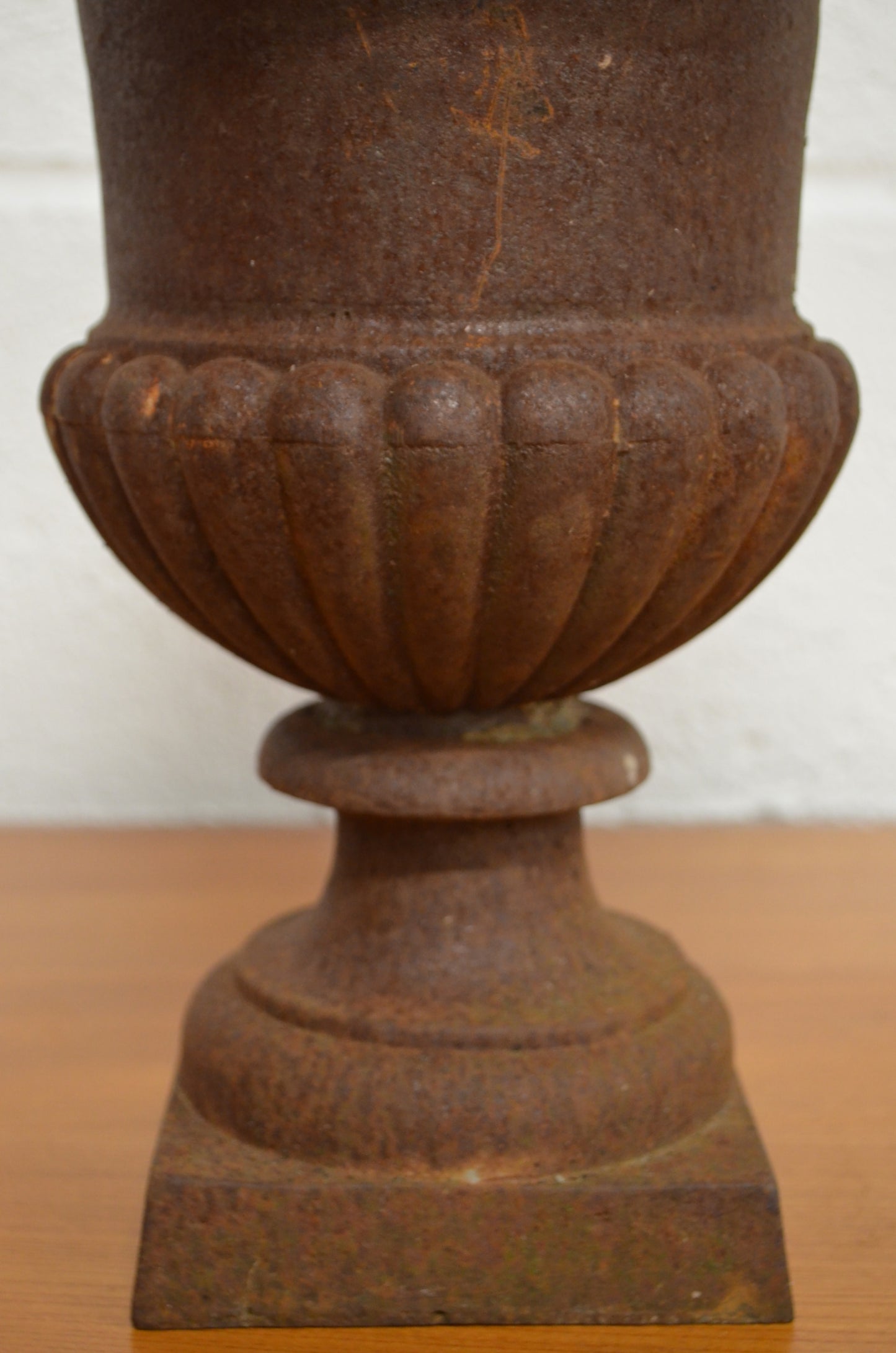 Pair Of Vintage Iron Urns