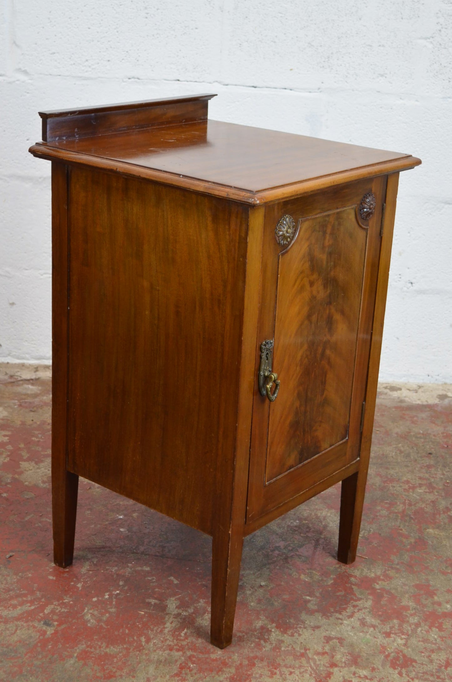 An Edwardian Mahogany Bedside Cabinet