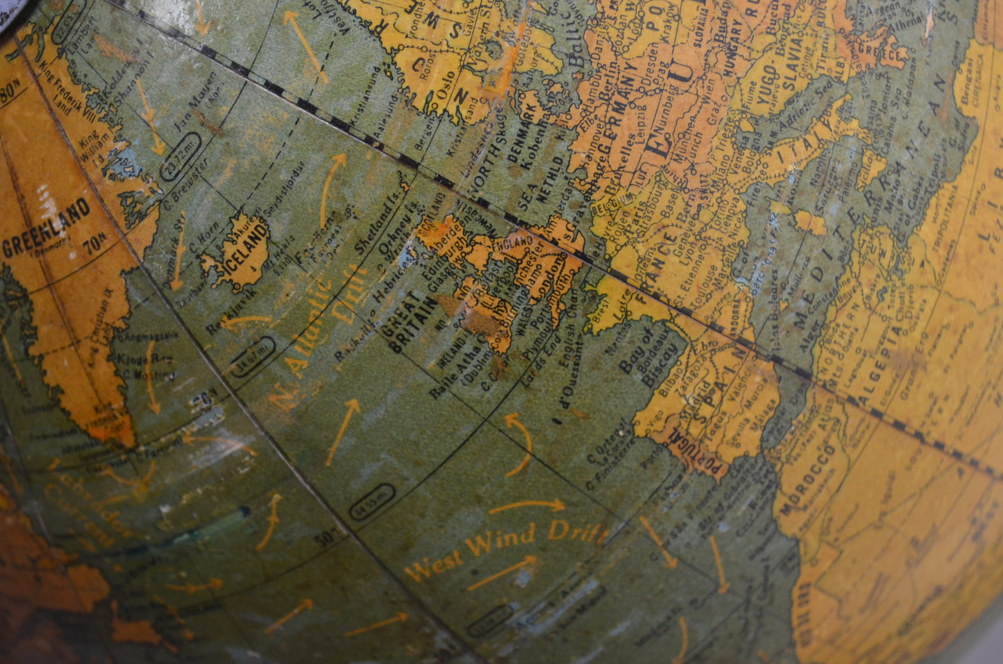 Vintage Globe by Cram's