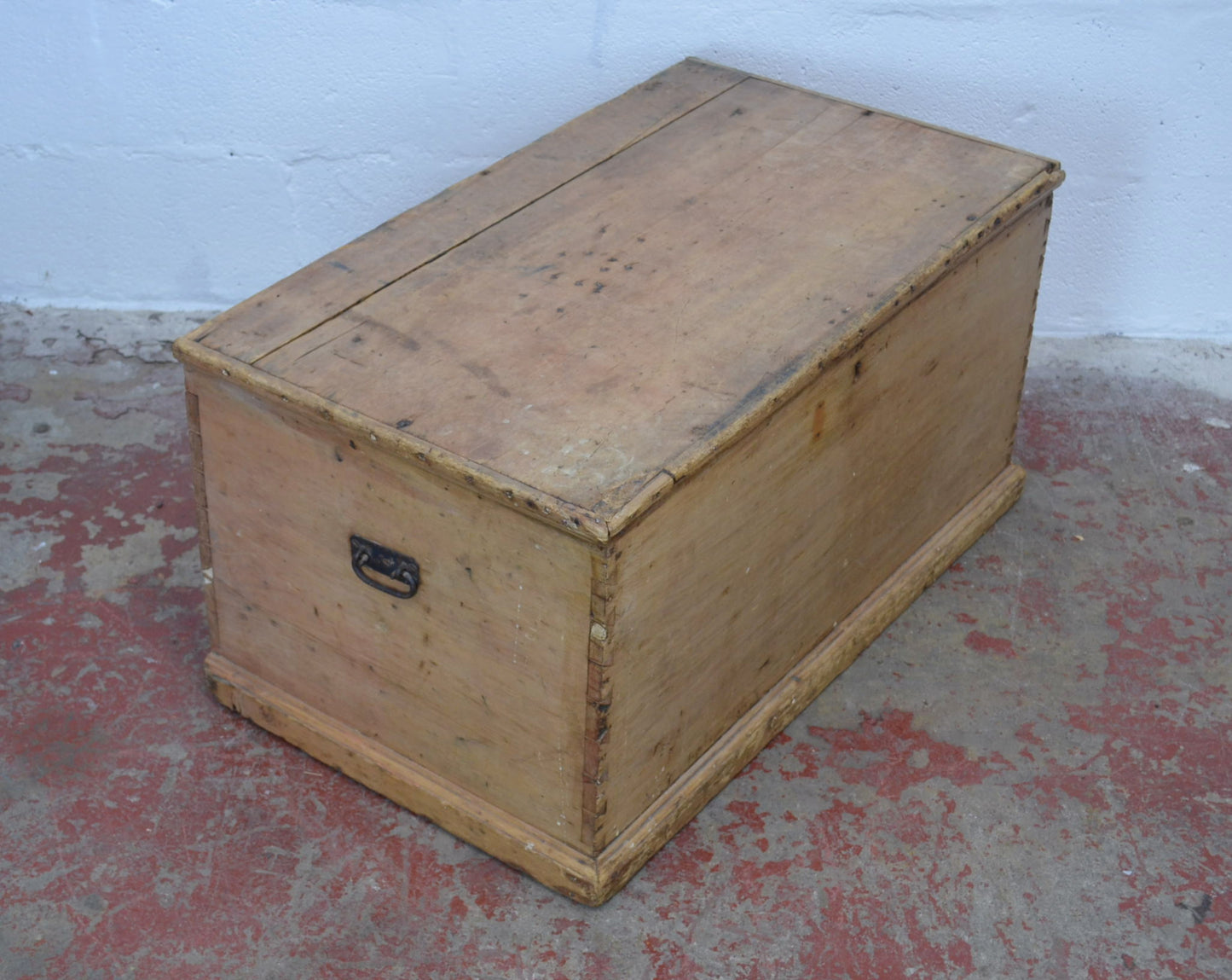 Antique Stripped Pine Blanket Box Storage