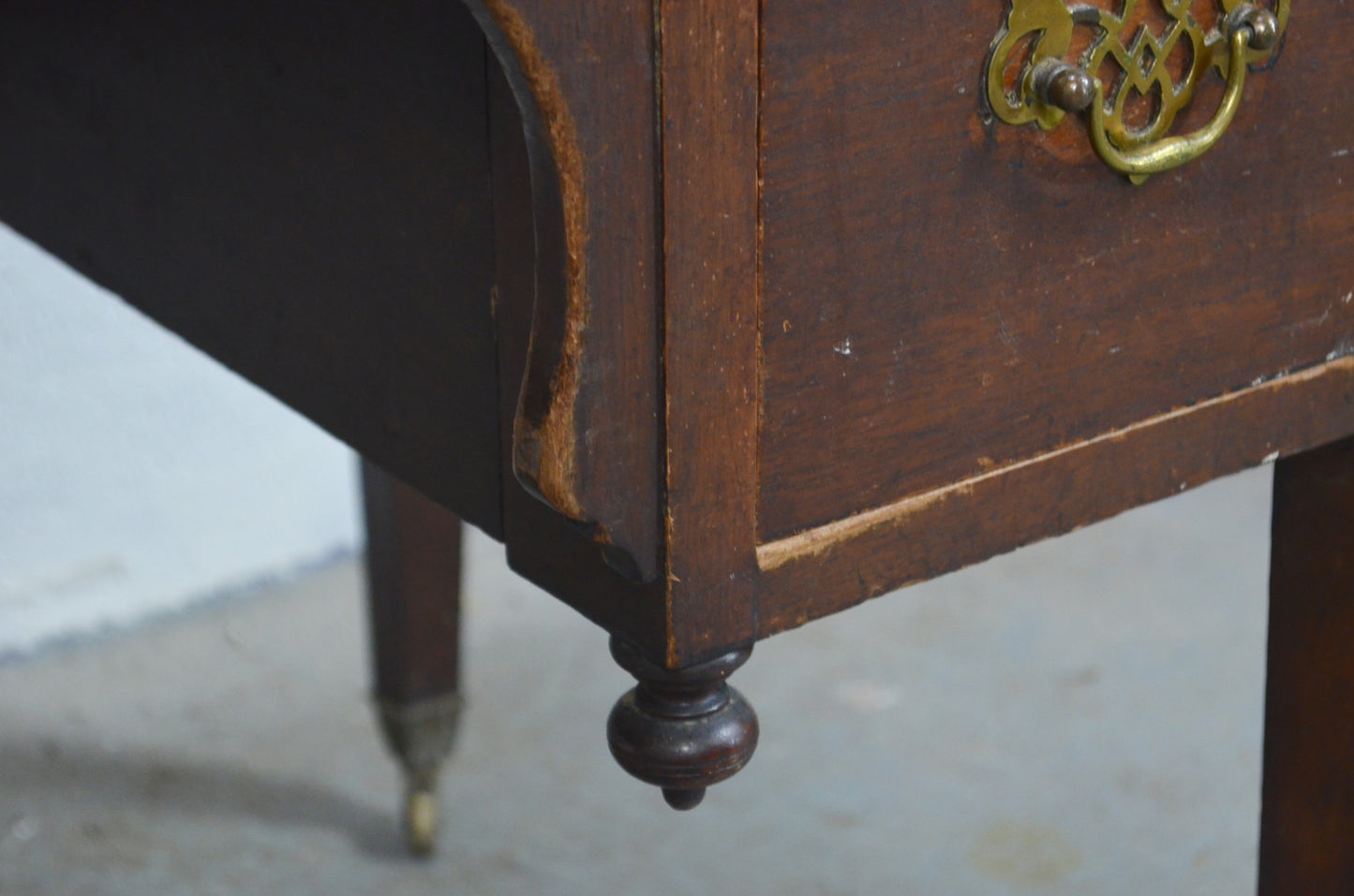 Victorian Chippendale Style Writing Table Desk