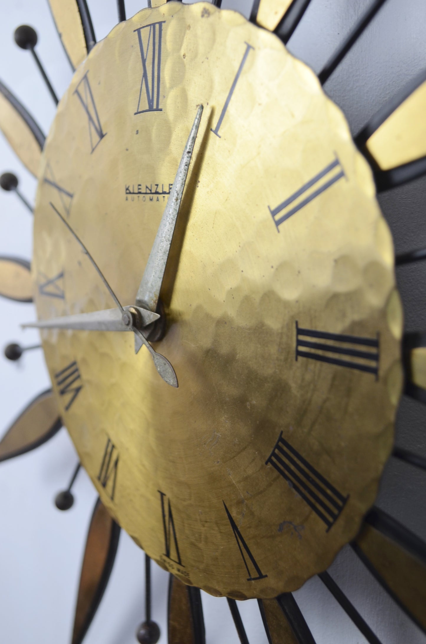 Vintage Sunburst Wall Clock