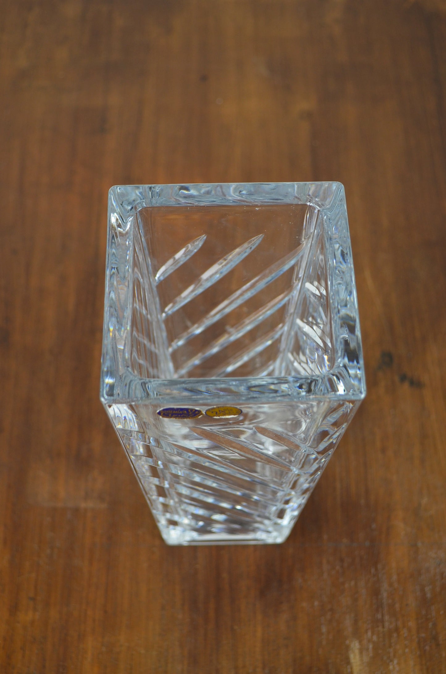 Retro Czech Crystal Vase