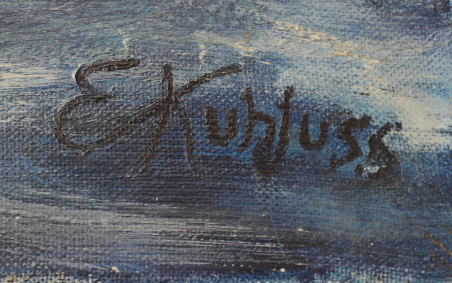 Oil On Canvas Seascape