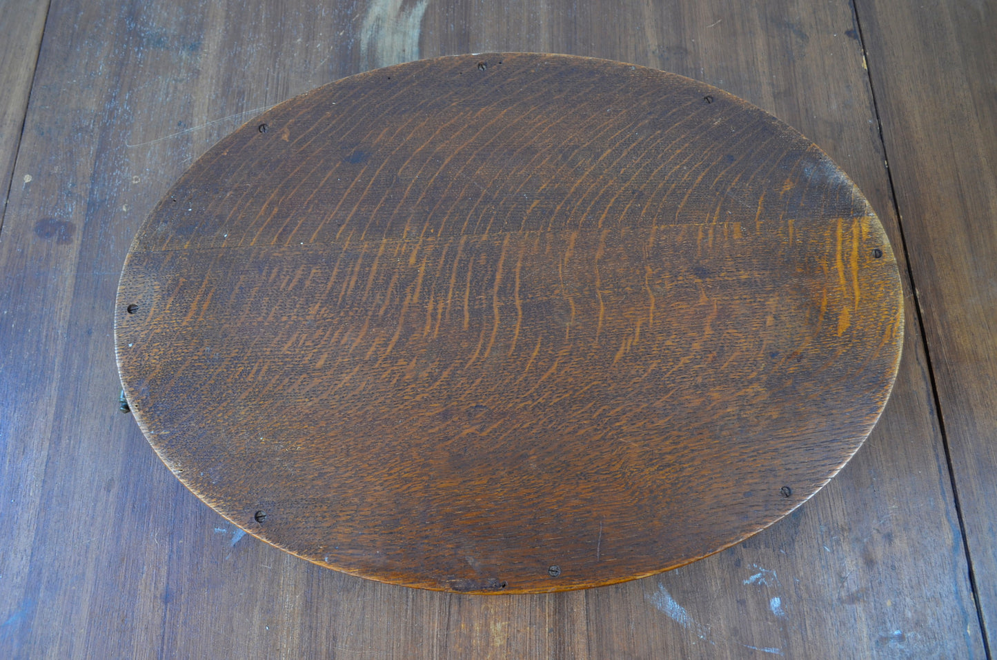Antique Oak Serving Tray