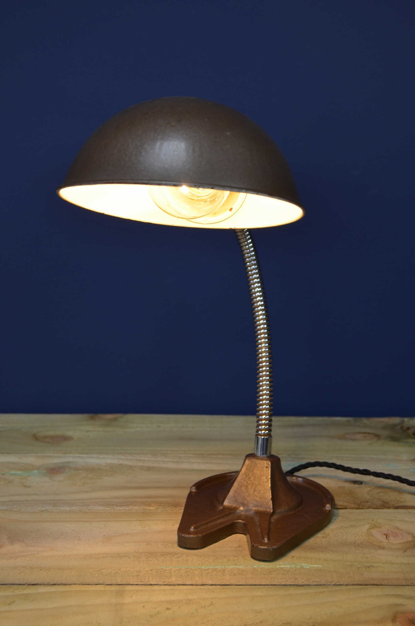 Industrial Gooseneck Desk Lamp by Hawkins Drury