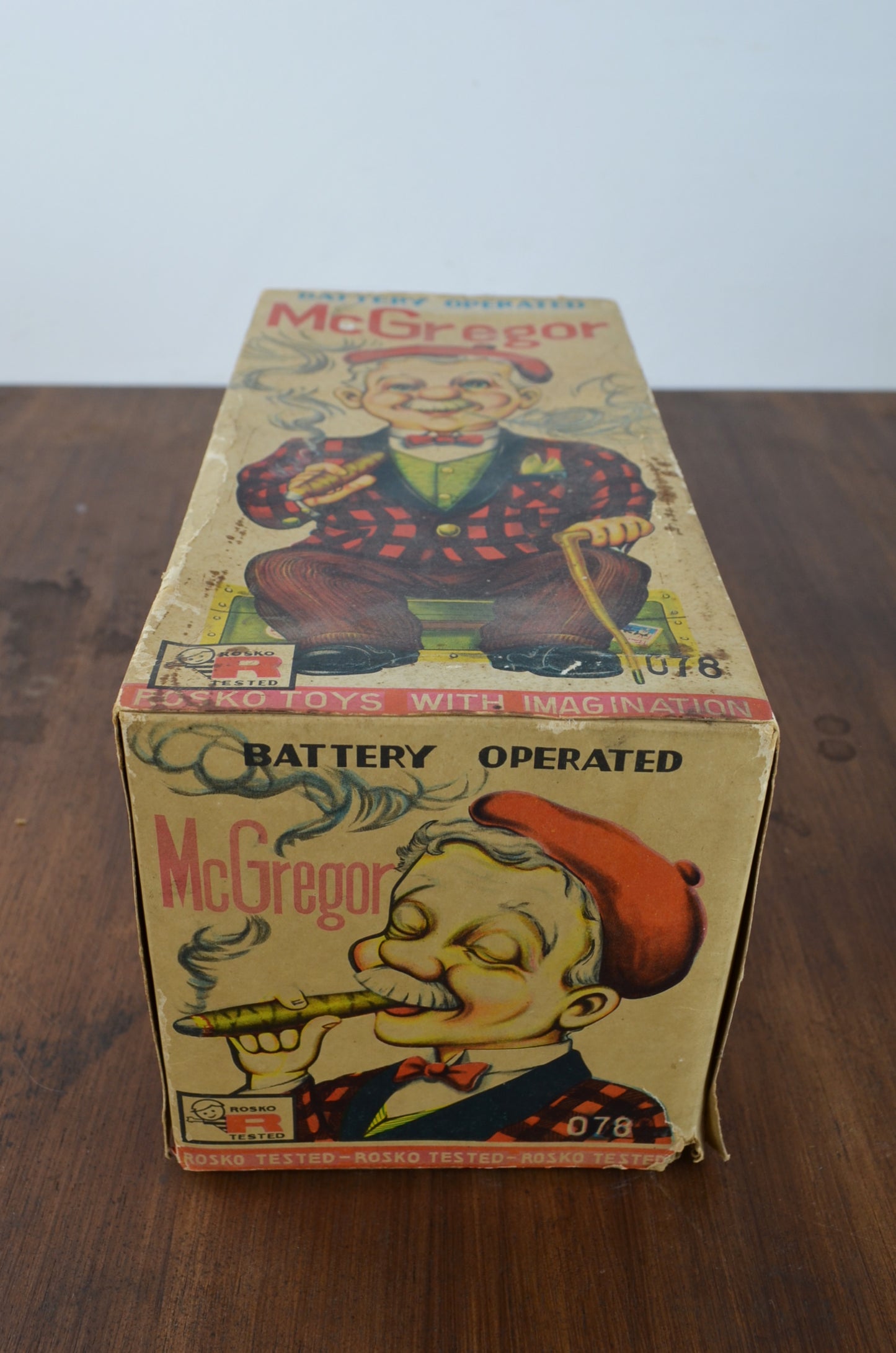 Vintage Smoking Man Toy