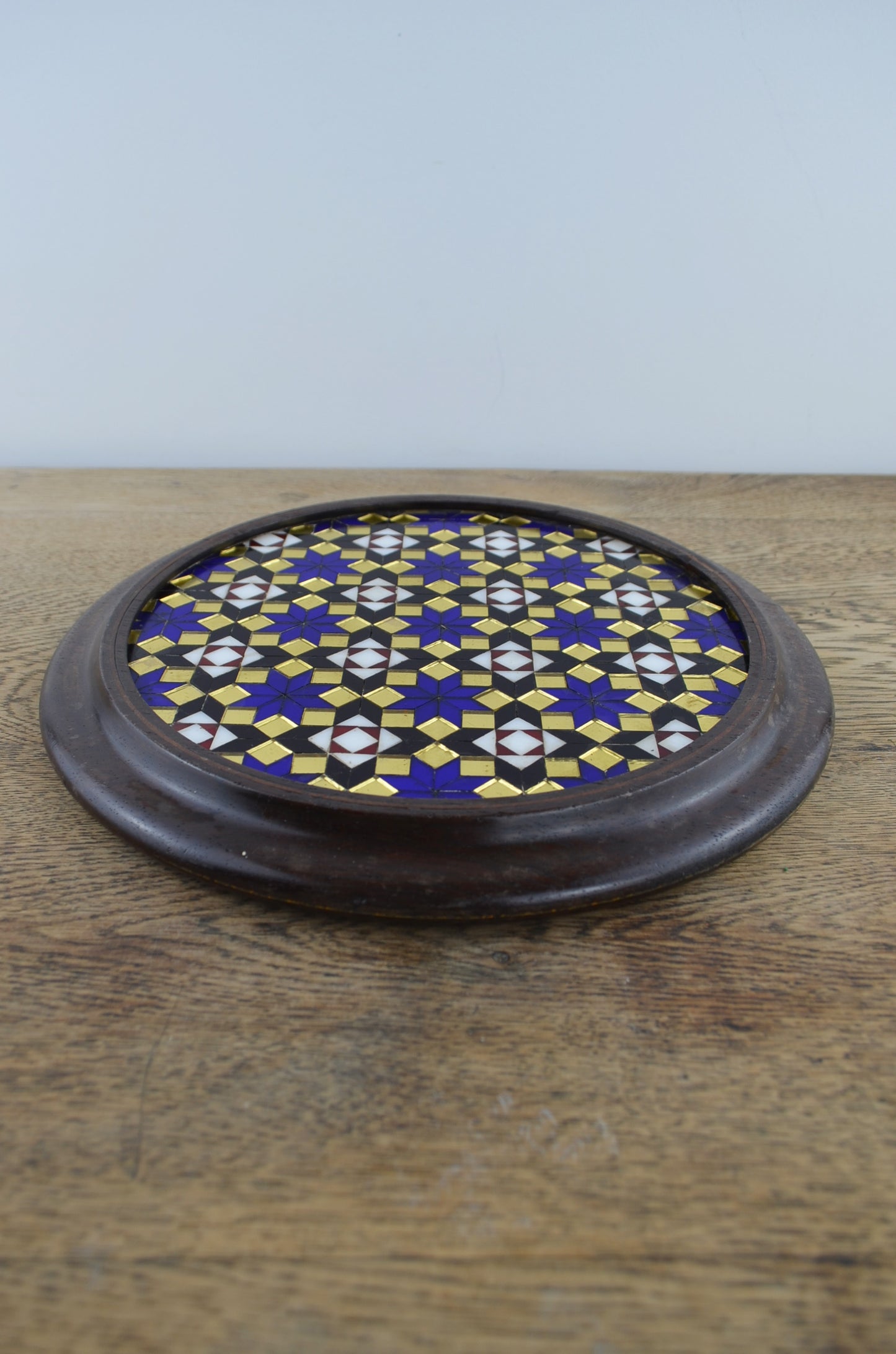 Vintage/antique mosaic display/plant pot base