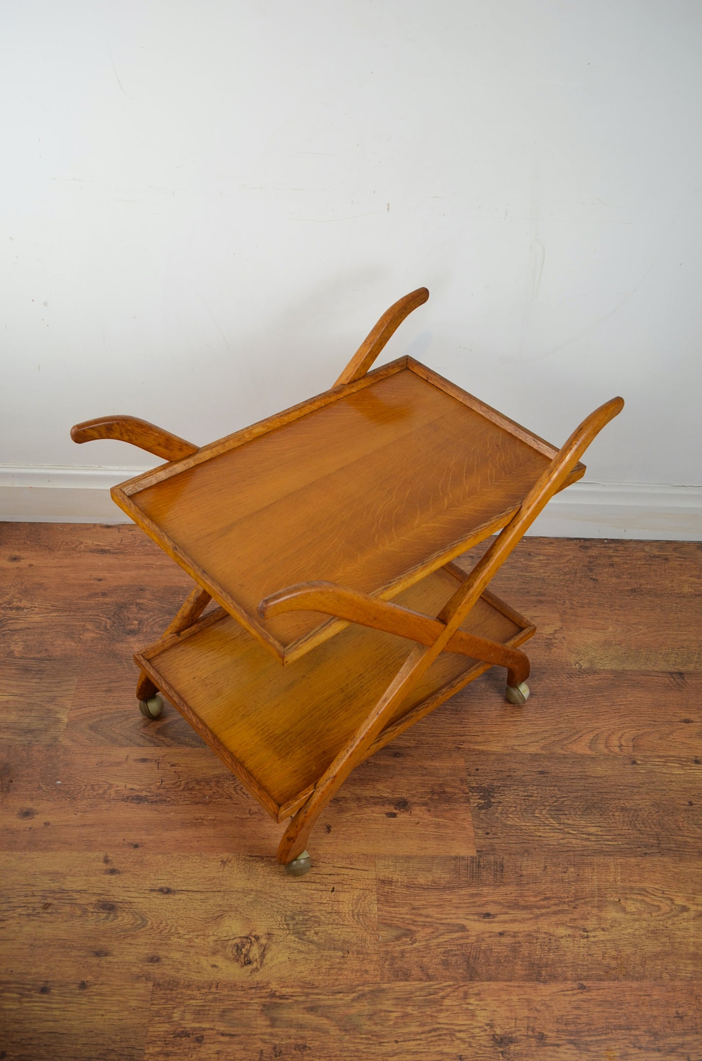 Vintage Oak Drinks Trolley