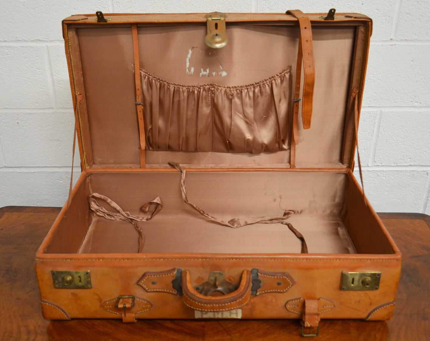 Vintage Leather Suitcase