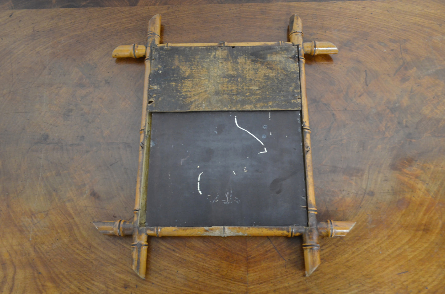 Vintage Bamboo Mirror