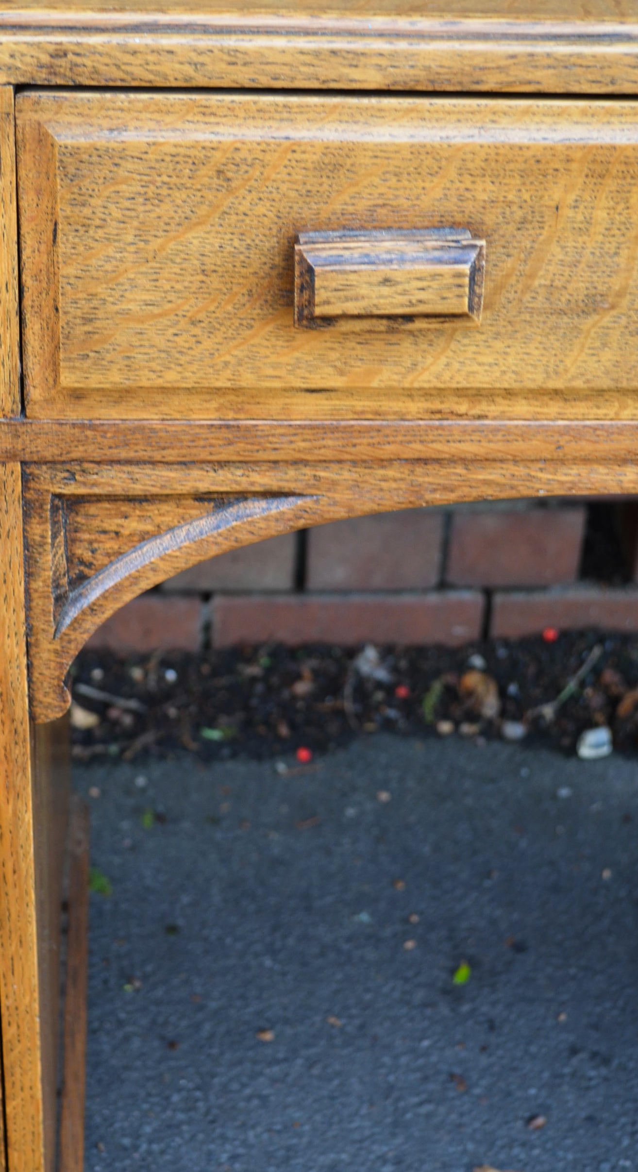 Vintage Early 20th Century Oak Desk